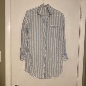 Stars above perfectly cool women’s medium pajama shirt nightgown button down